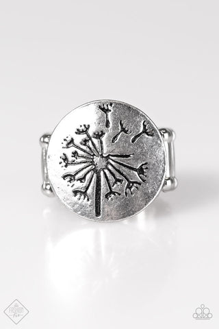 Fine and DANDELION Silver Paparazzi Ring