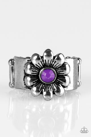 Dreamy Fields Purple Paparazzi Ring