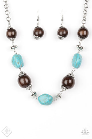 Earth Goddess Blue Paparazzi Necklace