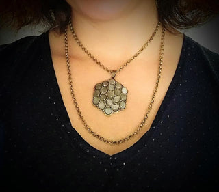 East Coast Elixir Brass White Paparazzi Necklace