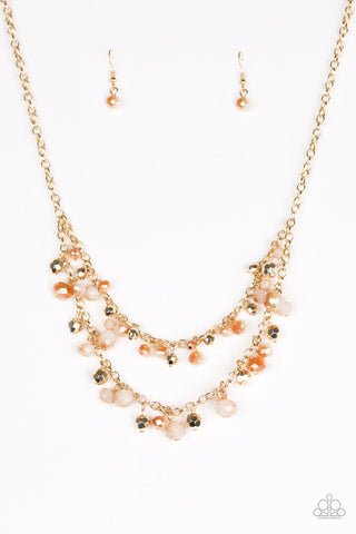 Fashion Show Fabulous Gold Paparazzi Necklace
