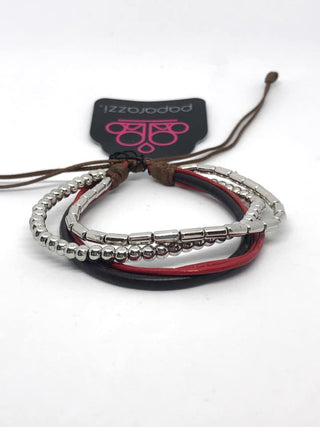 February 2019 Fashion Fix Exclusive Red Leather Urban Paparazzi Bracelet