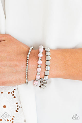 Girly Girl Glamour Pink Paparazzi Bracelet