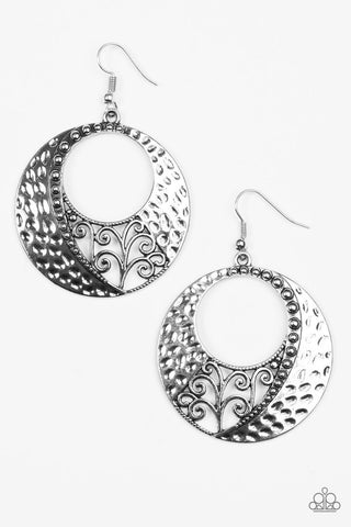 Hey, That's VINE! Silver Paparazzi Earrings