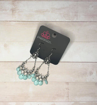 Malibu Sunset Blue June 2019 Fashion Fix Exclusive Paparazzi Earrings