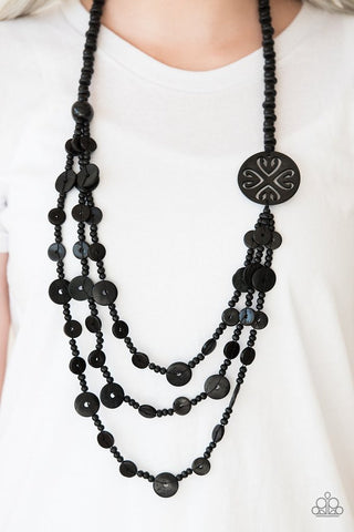 Jungle Jive Black Paparazzi Necklace