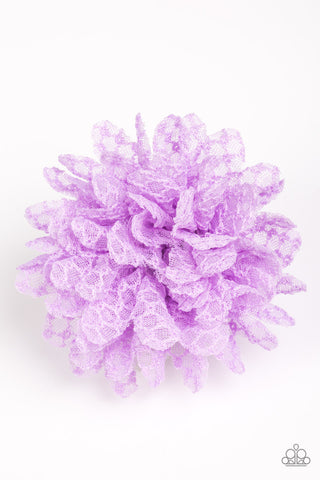Lacy Lily Purple Paparazzi Hair Clip