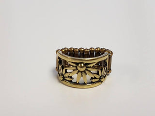 Let a Thousand Wildflowers Bloom Brass Paparazzi Fashion Fix Exclusive Ring