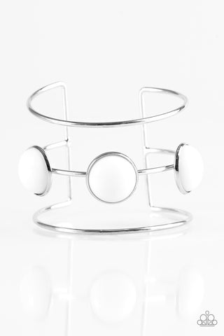 Lush Lagoon White Paparazzi Bracelet