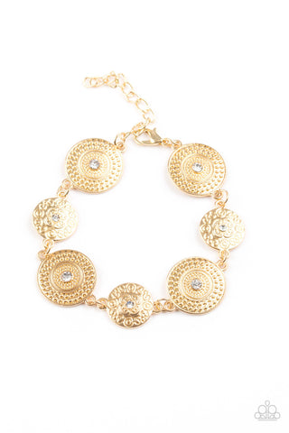 Malibu Magic Gold Paparazzi Bracelet