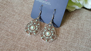 May 2019 Fashion Fix Exclusive Green Beaded Floral Paparazzi Earrings