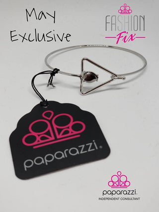 May 2018 Fashion Fix Exclusive Silver Triangle Bangle Paparazzi Bracelet
