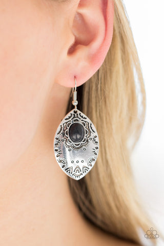 Mountain Montage Black Paparazzi Earrings