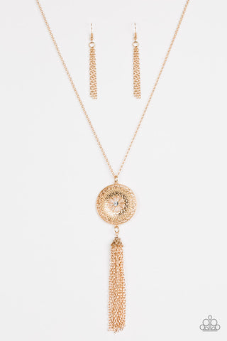 Noble Navigator Gold Paparazzi Necklace