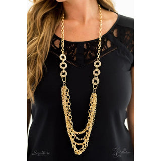 The Melissa - 2017 Signature Series Zi Collection - Gold Paparazzi Statement Necklace