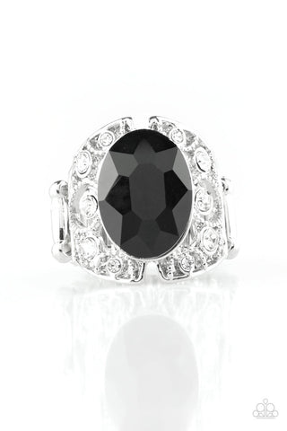 Queen of Hustle Black Paparazzi Ring