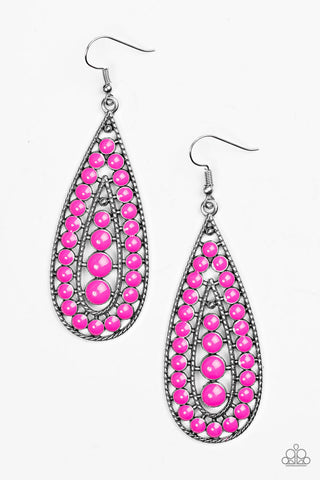 Rio Rumba Pink Paparazzi Earrings
