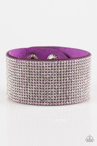 Roll with the Punches Purple Paparazzi Wrap Bracelet