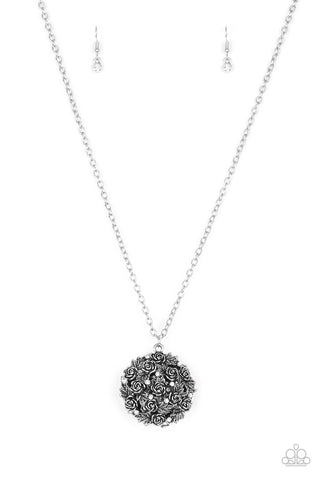 Royal in Roses White Paparazzi Necklace