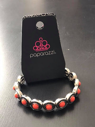 Globetrotter Goals Orange September 2018 Fashion Fix Exclusive Paparazzi Bracelet