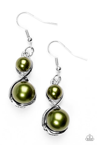 Set the Stage Green Paparazzi Earrings