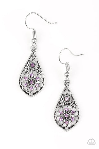 Spring Sparkle Purple Paparazzi Earrings