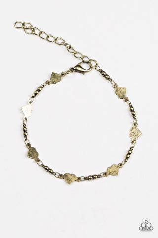 The Way to My Heart Brass Bracelet
