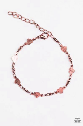 The Way to My Heart Copper Paparazzi Bracelet