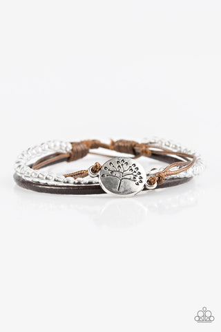 Treetop Treasure White Paparazzi Bracelet