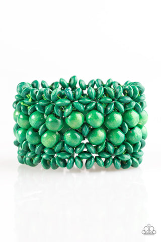Tropical Bliss Green Paparazzi Bracelet