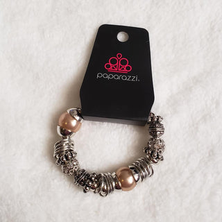 Uptown Tease Brown April 2019 Fashion Fix Exclusive Paparazzi Bracelet